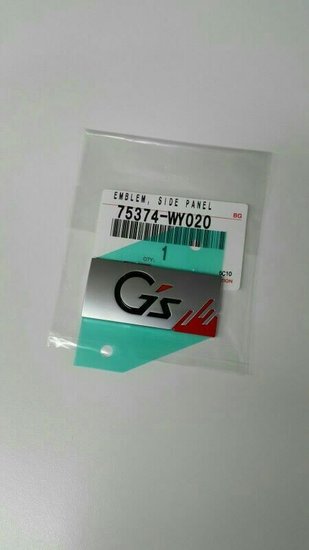 Toyota Genuine Prius ZVW30 "G's" Emblem sticker Right Side Panel 75374-WY020 JDM