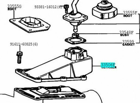 TOYOTA Genuine SUPRA CELICA 33570-30010 Floor Control Shift Lever Retainer OEM