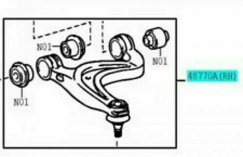 TOYOTA ARM ASSY, UPPER CONTROL, REAR RH 4877024060 Genuine OEM