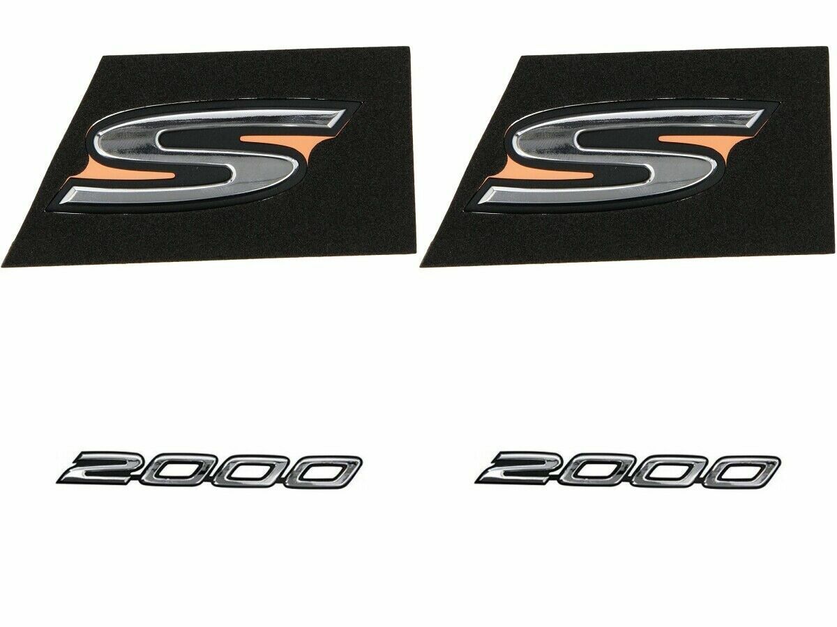HONDA GENUINE S2000 Fender Side Emblem Badge Set (S+2000) x2