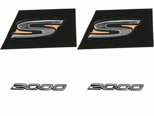 HONDA GENUINE S2000 Fender Side Emblem Badge Set (S+2000) x2