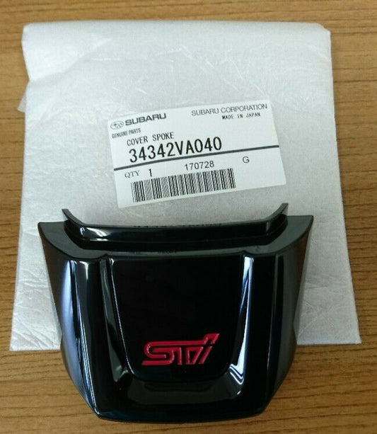 Genuine Steering logo plate black Spoke cover 34342VA040 F/S Subaru