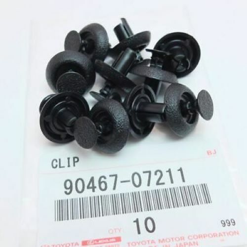 Genuine Lexus Plastic ENGINE COVER CLIPS 90467-07211 x10 F/S Toyota