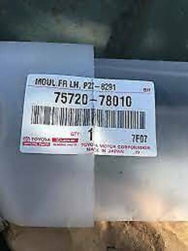 Toyota Molding ASSY, Front Door Belt, LH 75720-78010 OEM Genuine