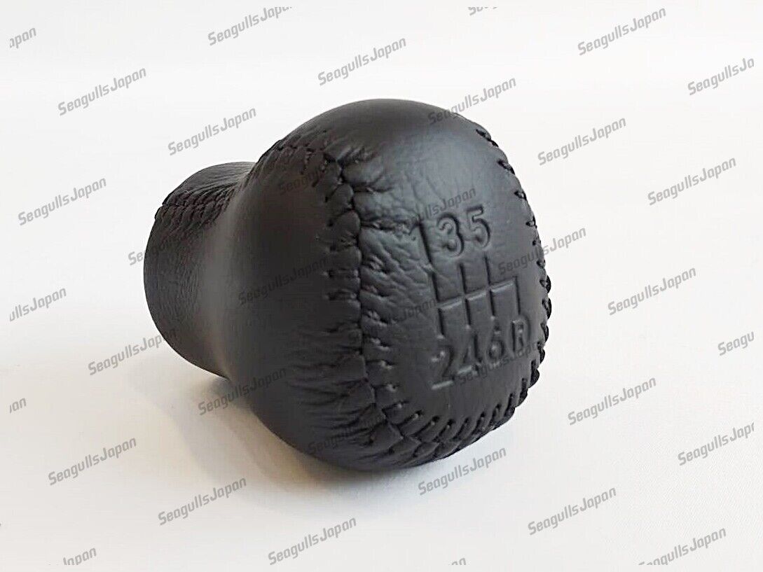 Toyota Genuine JZA80 SUPRA MK4 6-Speed Black Leather Shift Knob 33504-14130-C0