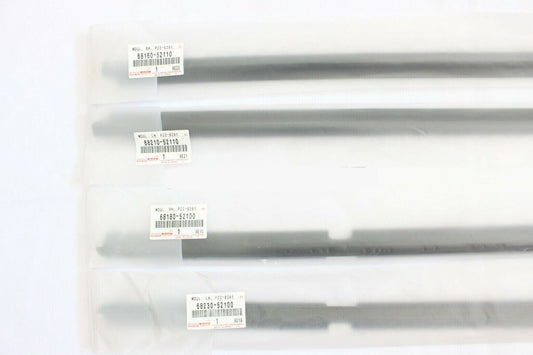 Toyota Yaris Vitz 2005-10 OEM Genuine Outer Door Glass Weatherstrip Moulding SET