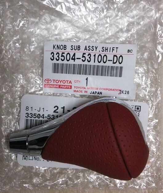 Genuine Lexus IS F Shift Knob Terracotta Leather 33504-53100-D0 F/S Toyota