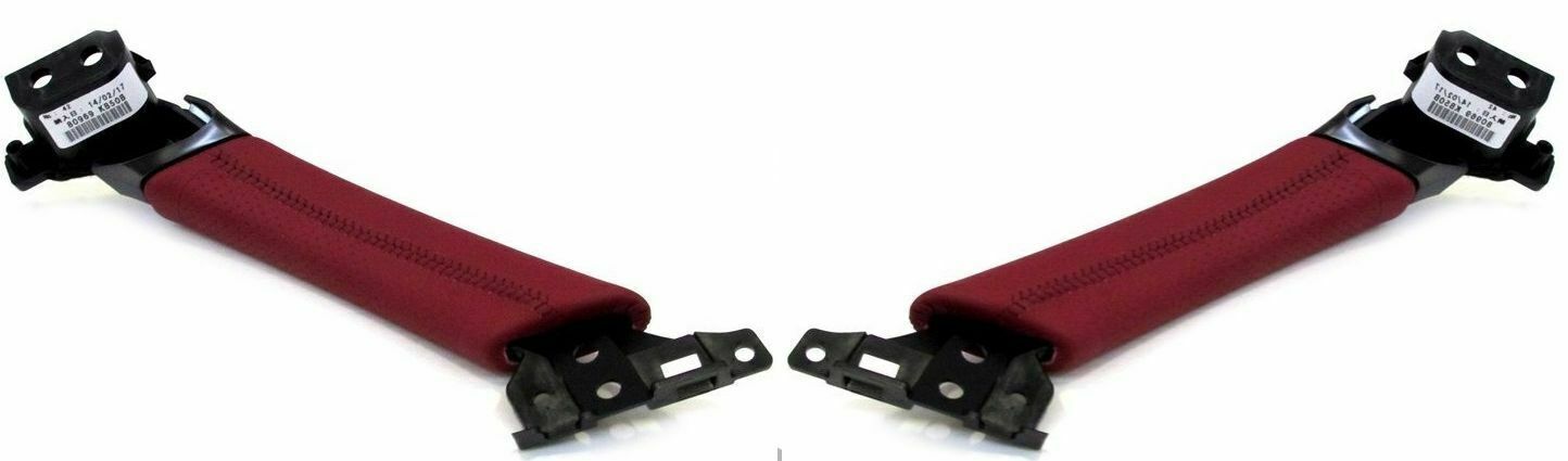 Nissan Genuine R35 GTR 07-10 Front Inner Door Pull Handle RH & LH Pair Set Red