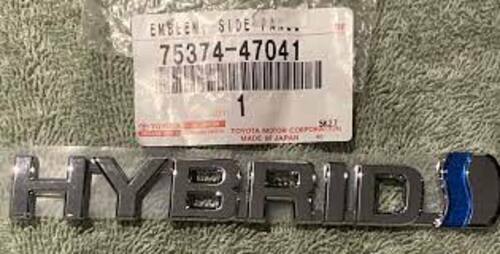 TOYOTA PRIUS 2007-2009 LEFT SIDE FENDER EMBLEM 75374-47041 OEM EP Genuine