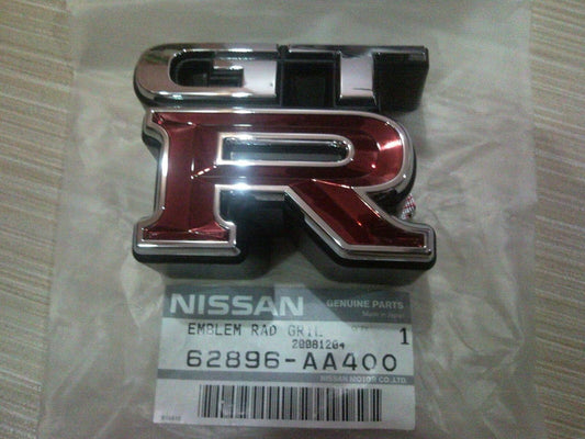 NISSAN GENUINE SKYLINE GTR GT-R R34 FRONT EMBLEM 62896-AA400 OEM JDM