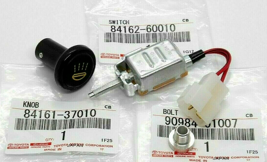 Toyota Land Cruiser Genuine Fog Light Switch & Knob Set OEM JDM Japan