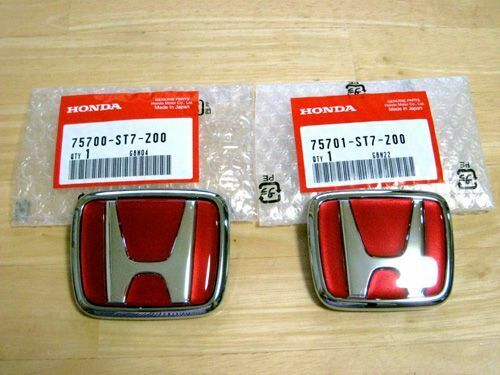 Honda Genuine Integra DC2 Type-R FRONT & REAR EMBLEMS JDM ITR OEM Badges