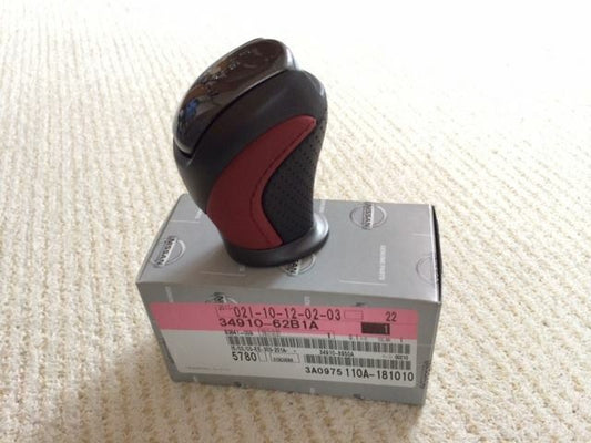 NISSAN  NISMO Shift Lever Knob For R35 GTR GT-R Red Black Leather genuine OEM