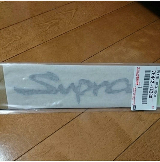 Genuine Supra 93-98 Rear Lift Gate SUPRA Emblem 75442-14280 F/S Toyota