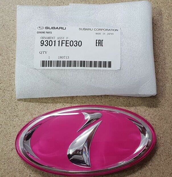 Subaru Impreza GDB GDC STI 2000-2005 Front I Pink Emblem Badge OEM