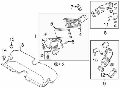 NISSAN AIR CLEANER HOUSING COVER V37 Q50 2013/11- 16526-4GA0A Genuine OEM