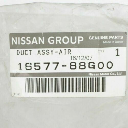 NISSAN DUCT ASSEMBLY, AIR D21 PICKUP D21U PICKUP 16577-88G00 Genuine OEM