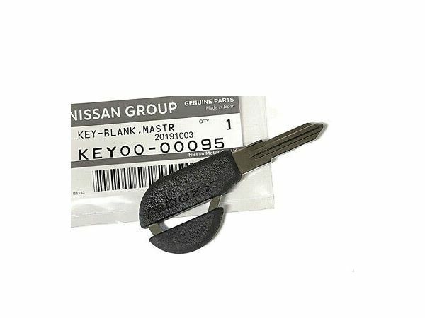 Genuine 90-96 300ZX Z32 Master Key Blank Uncut Black KEY00-00095 F/S Nissan