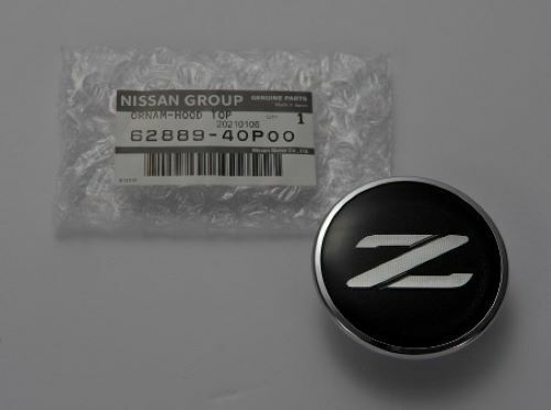 Nissan 90-96 300ZX Fairlady Z Z32 Front Z Emblem Badge Black 62889-40P00 Geuine