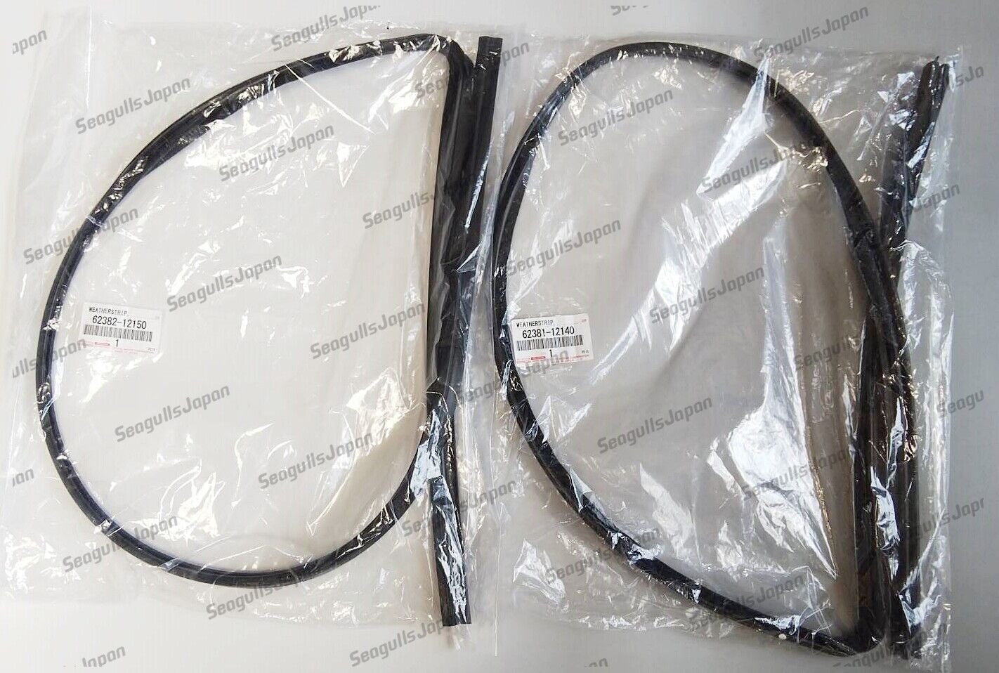 Toyota Genuine OEM AE86 Corolla cp Front Roof Side Rail Weather strip set L&R