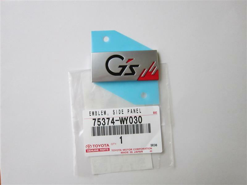 Genuine G's Side Emblem 75374-WY020 / 75374-WY030 F/S Toyota