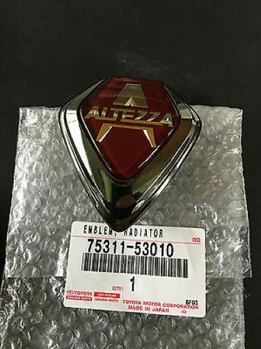 Genuine 00-05 Lexus IS300 Front Grille Altezza Red Emblem 75311-53010 F/S Toyota