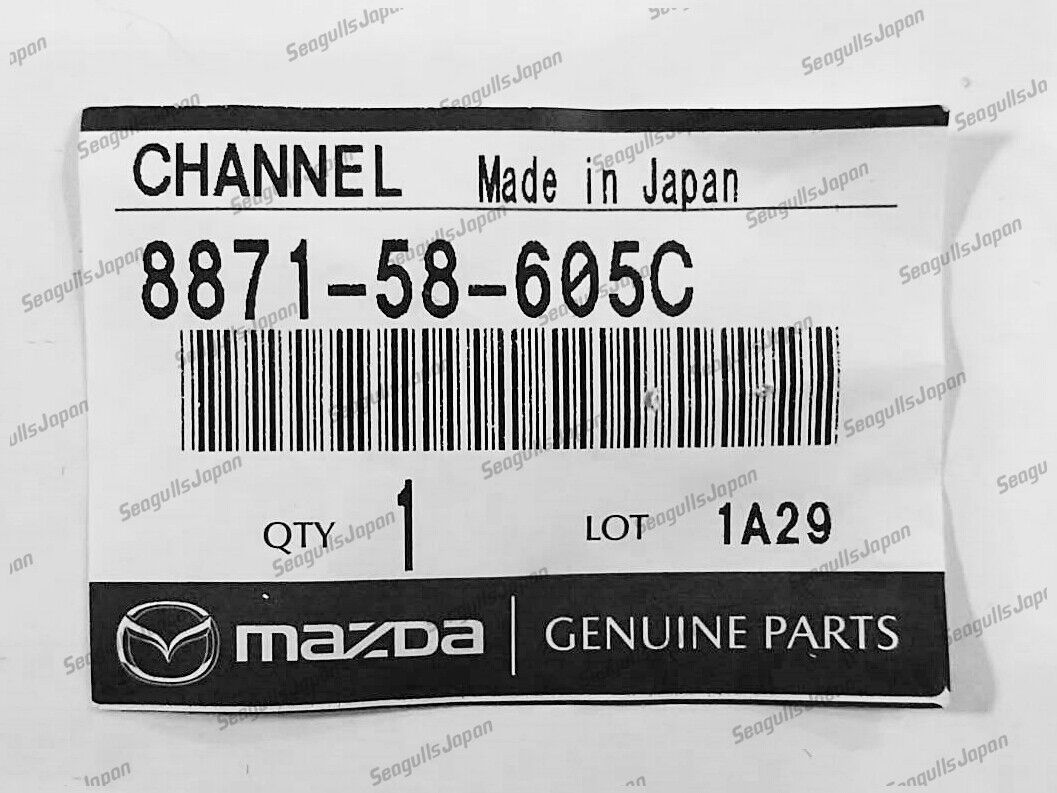 MAZDA RX7 Window Channel Weatherstrip Seal Pair NEW Genuine OEM Parts 1979-1985