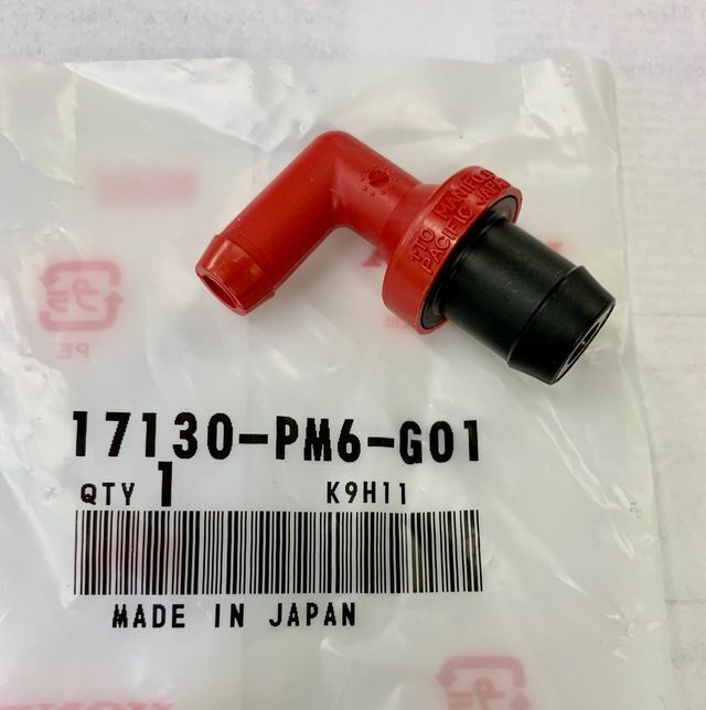 Genuine Red PCV Valve Crankcase Beather Tube 17130-PM6-G01 F/S Honda