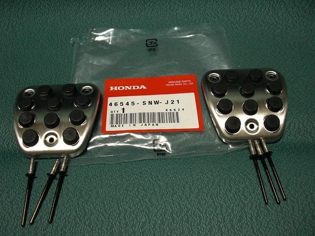 HONDA GENUINE CIVIC FD2 TYPE-R Brake & Clutch Pedal Pad 2Qty Set OEM JDM