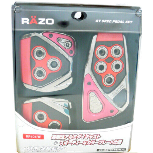 Carmate specifications pedal set MT-S carbon Red RP104RE F/S RAZO GT