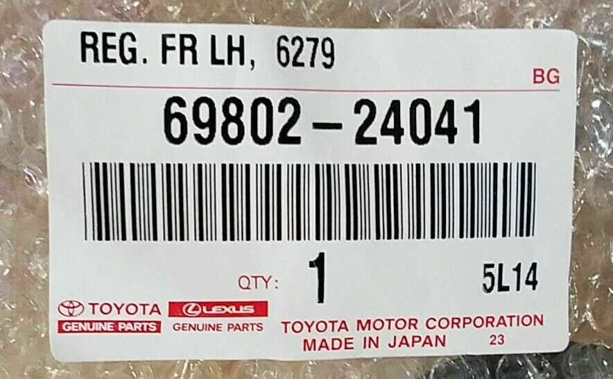 Lexus TOYOTA GENUINE Front door window regulator LH 69802-24041 JZZ31 UZZ30