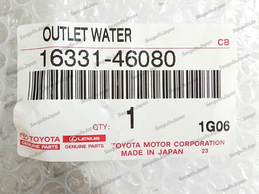 TOYOTA GENUINE OEM ARISTO SUPRA 2JZGTE VVTi WATER COOLANT OUTLET PIPE NECK