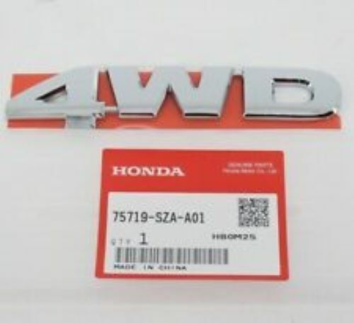 Genuine CR-V Element 4WD Liftgate Emblem Pilot Ridgeline 75719-SZA-A01 F/S Honda