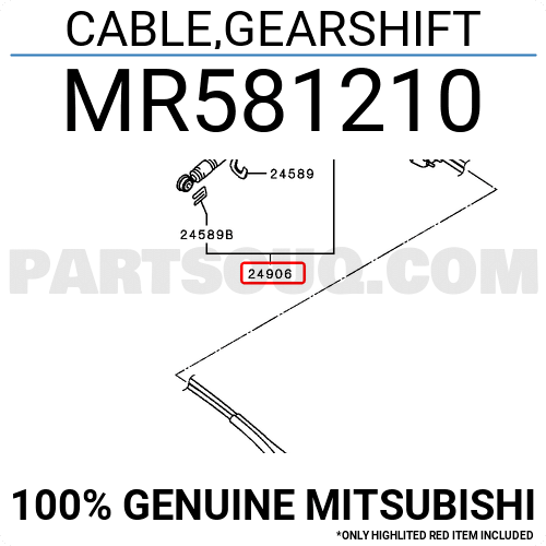 Mitsubishi Lancer 5 Speed EVO 7/8/9 Cable Gearbox Assy CT9A Genuine MR581210