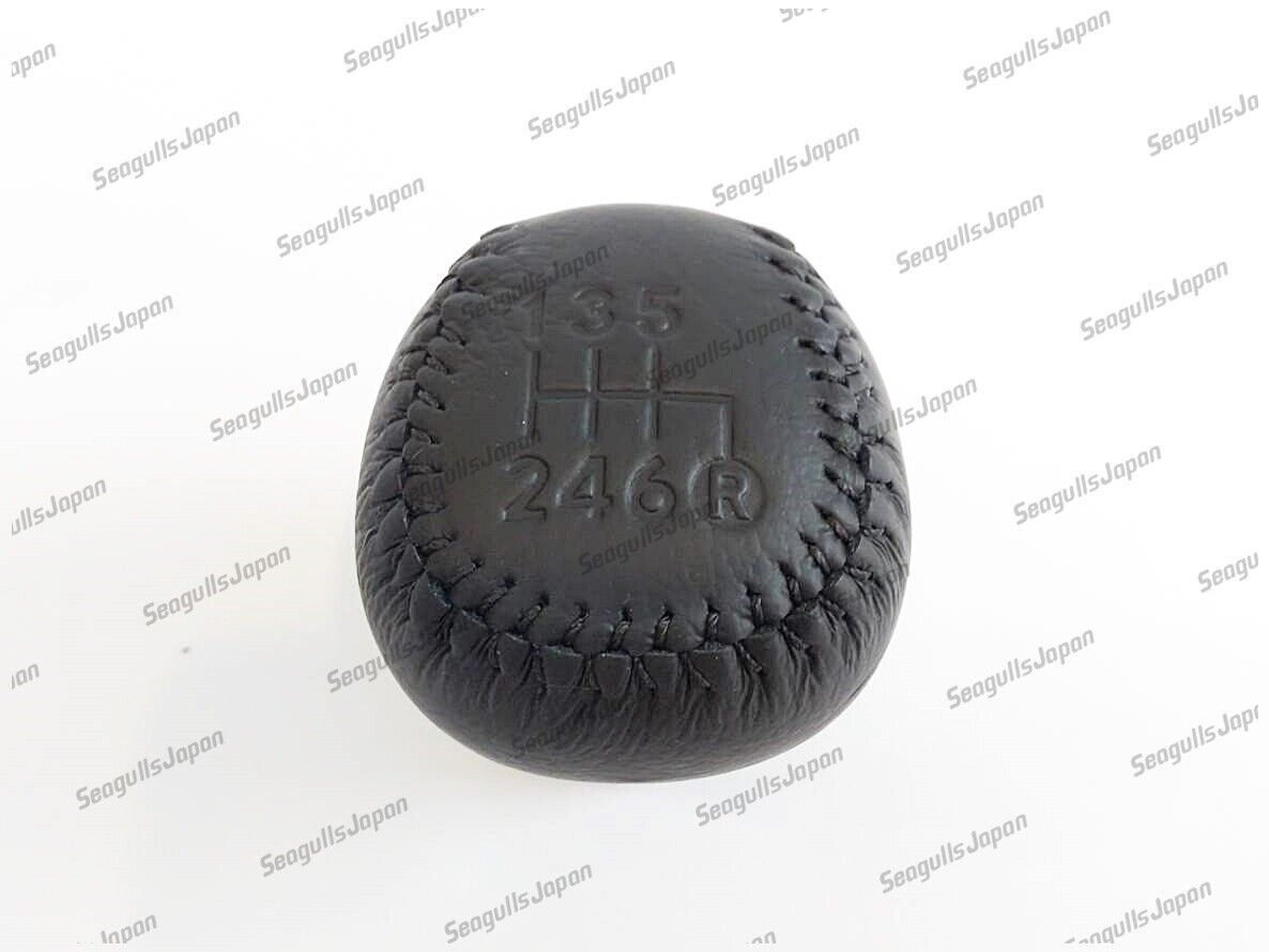 Toyota Genuine JZA80 SUPRA MK4 6-Speed Black Leather Shift Knob 33504-14130-C0