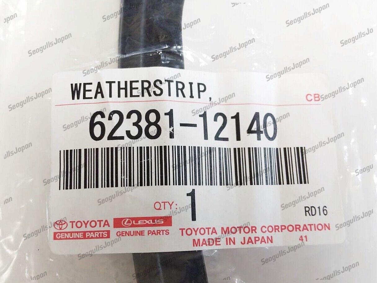 Toyota Genuine OEM AE86 Corolla cp Front Roof Side Rail Weather strip set L&R