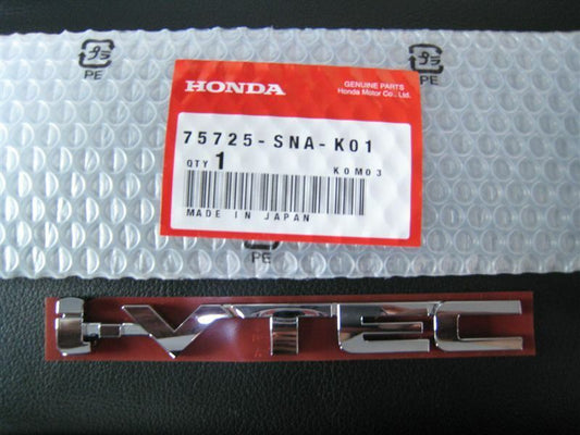 Genuine i-VTEC Chrome Emblem Badge 75725-SNA-K01 F/S Honda