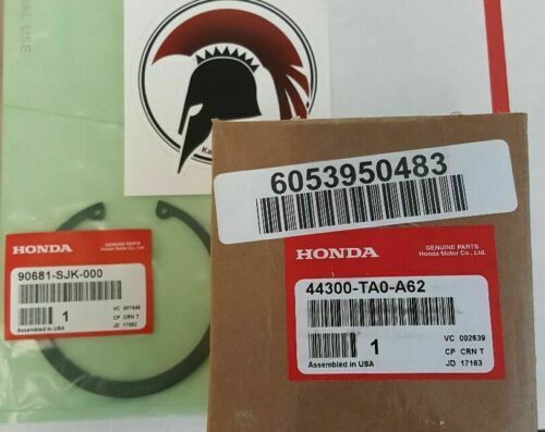 OEM HONDA FRONT WHEEL BEARING & LOCK CLIP 14 TL TSX 44300-TA0-A62 90681-SJK-000