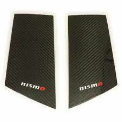 NISMO FIBER DOOR PANEL PILLER COVERS RIGHT & LEFT SET FOR NISSAN 370Z OEM CARBON