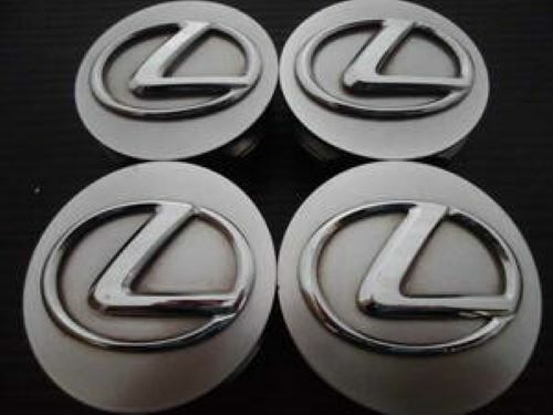 Lexus (2006-2013) SILVER / GRAY CENTER CAP 42603-30590 x4 F/S Genuine