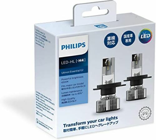 Philips H4 6500K Arutinon Essential 11342UE2X2 JP Headlight Led