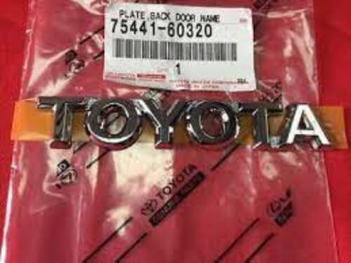 Toyota 98-03 Land Cruiser J100 Rear Emblem Badge Chrome 75441-60320 Genuine