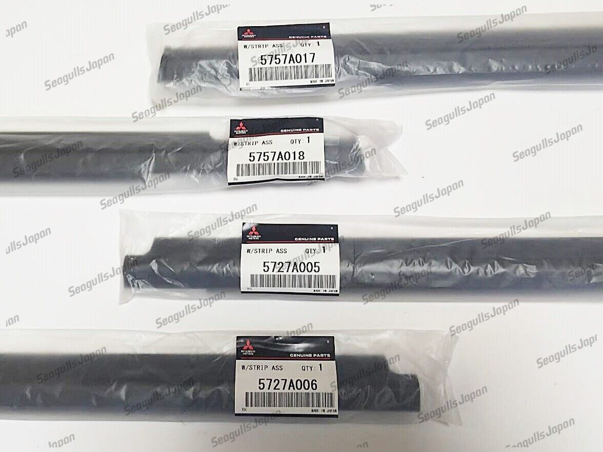 Mitsubishi Lancer Door Belt Molding Window Belt Line Set 4 Genuine OEM 2008-2017