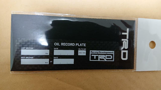 TRD / TOYOTA MS029-00002 F/S oil change plate