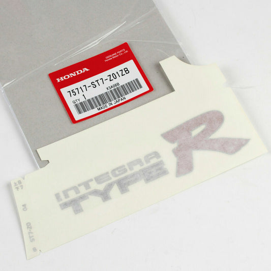 Honda Genuine 94-01 Acura Integra DB8 DC2 TYPE R Decal Silver Outline Sticker