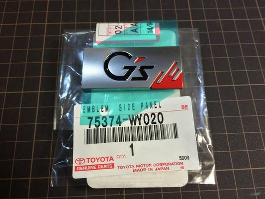 Genuine G's Side Emblem 75374-WY020 / 75374-WY030 F/S Toyota