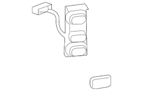 Lexus Genuine LX470 Differential Lock & Hazard Switch 2003-2007 84010-60520