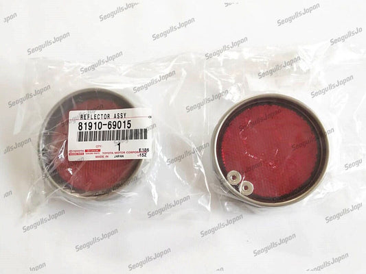 Toyota Genuine Rear Reflector Lenses Red Pair 58-73 Land Cruiser FJ25 FJ40 FJ55