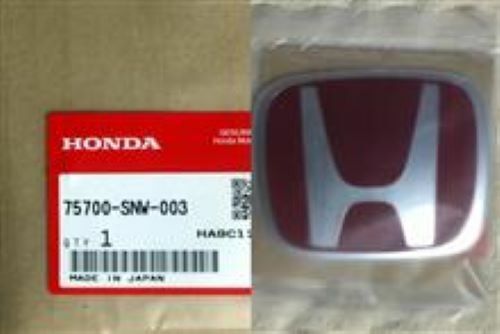 HONDA GENUINE CIVIC FD2 TYPE-R Front & REAR RED H EMBLEM WHITE TRIM JDM Japan