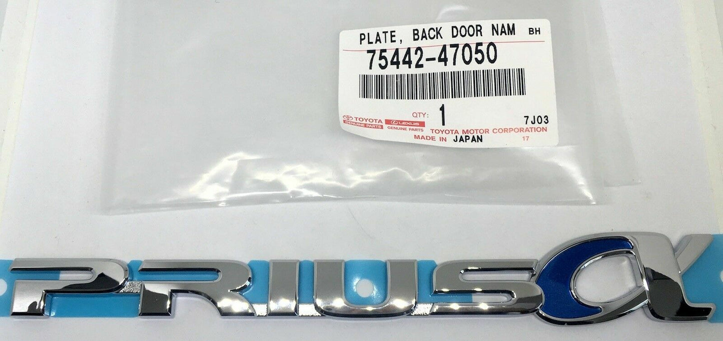 JDM Toyota Prius V Prius VW4 Genuine " α " Emblem Rear "PRIUS" OEM Japan